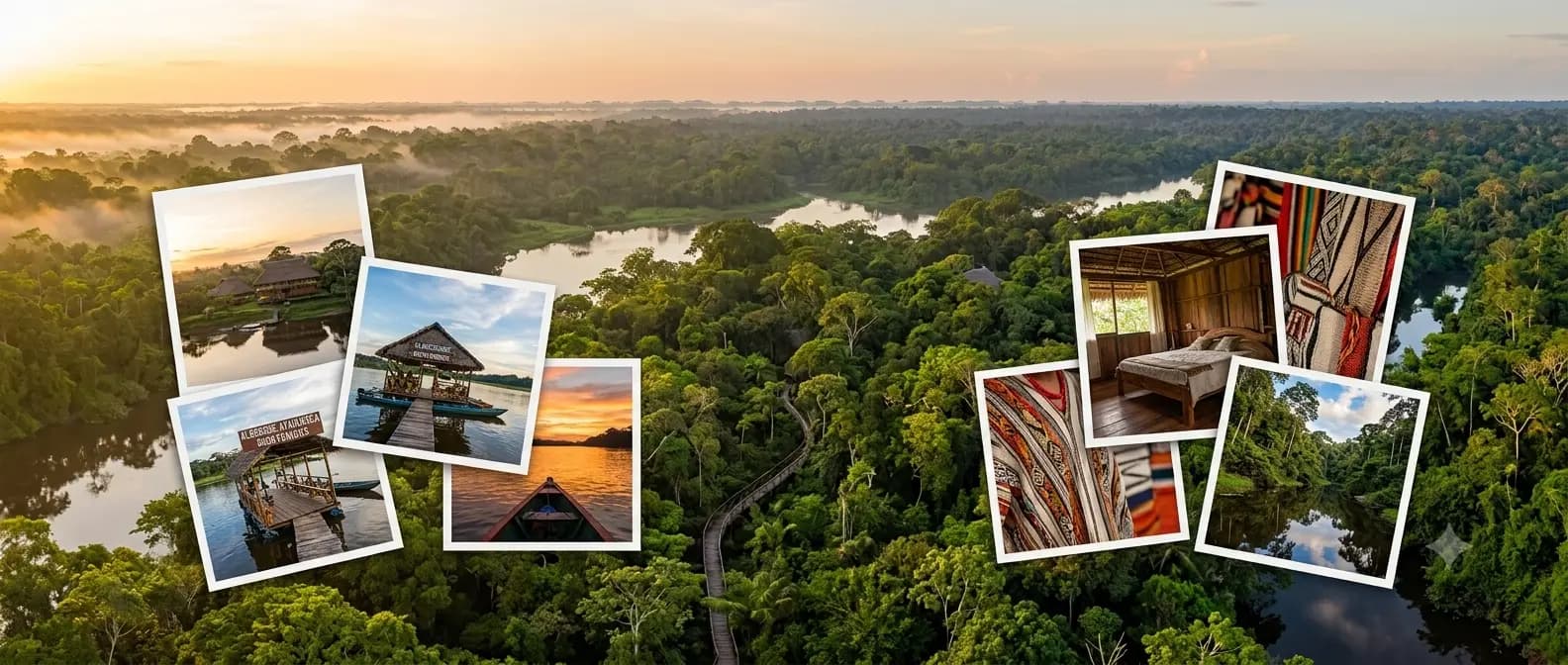 Amazon rainforest flora and wildlife in their natural habitat.